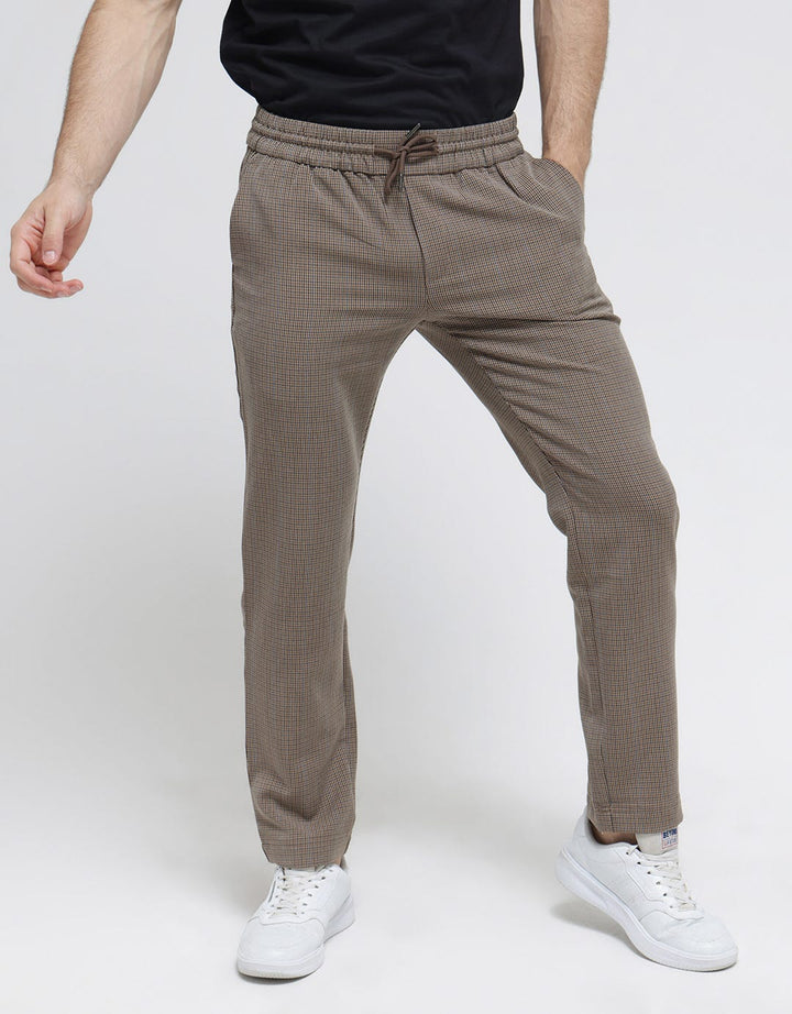 Details Long Pants Fashion Houndstooth