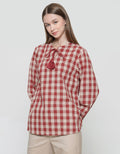 Expand Hikumi Tassel Blouse Wanita Print Square