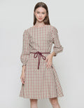 Expand Xetaya Dress Belt Wanita Print Square
