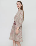Expand Xetaya Dress Belt Wanita Print Square