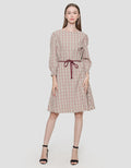 Expand Xetaya Dress Belt Wanita Print Square