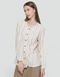 Expand Retta Blouse Wanita Motif Garis