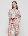 Exit Harsha Midi Dress With Belt Wanita