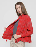 Exit Meriya Blouse Wanita Print Square