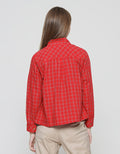 Exit Meriya Blouse Wanita Print Square