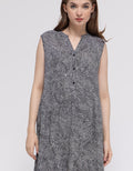 Connexion Short Sleeve Midi Dress Print