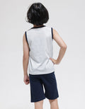 Little M Top - Bottom Set Singlet Trex