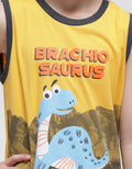 Little M Top - Bottom Setelan Singlet Brachiosaurus