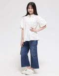 Nevada Denim Long Pants Wide Leg Cargo With Two Pockets