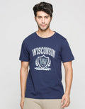 T Zone Wisconsin Print Men's Theme T-Shirt