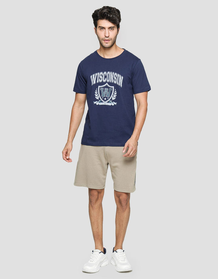 T Zone Wisconsin Print Men's Theme T-Shirt