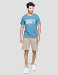 T Zone Short Sleeve T-Shirt Print Theme Retro Words - Brooklyn