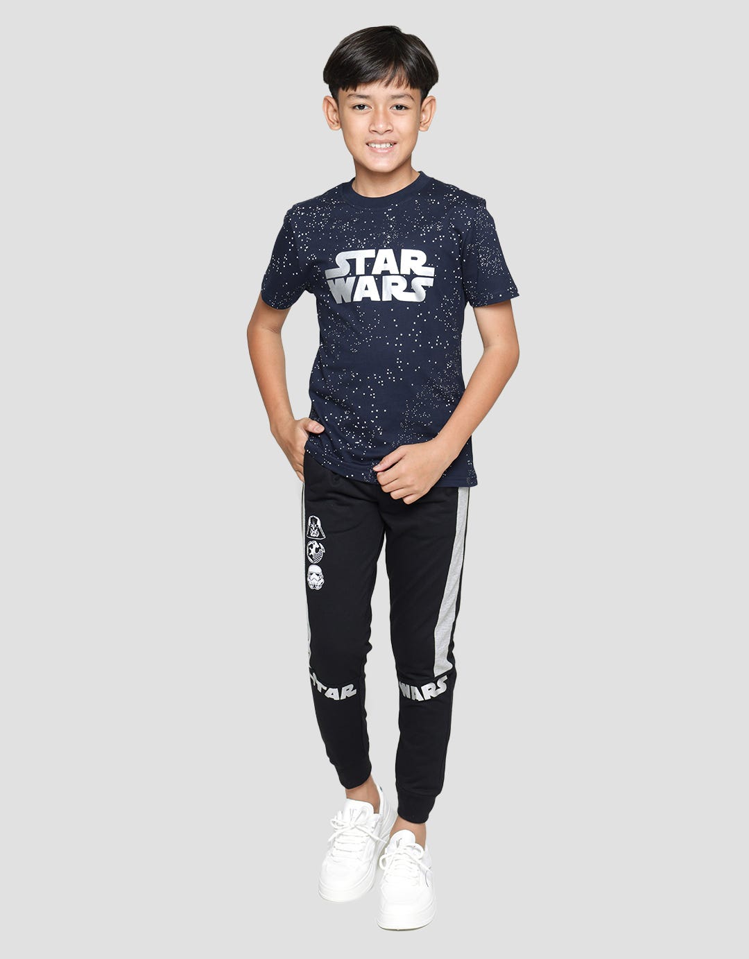 Star Wars Lucas Splash Print Kaos Anak Laki-laki
