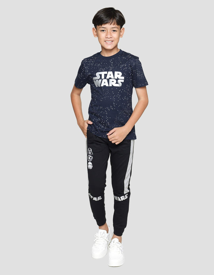 Star Wars Lucas Splash Print Kaos Anak Laki-laki