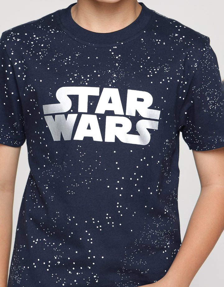 Star Wars Lucas Splash Print Kaos Anak Laki-laki