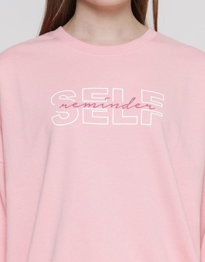 Cardinal Girl Self Reminder Sweater Wanita