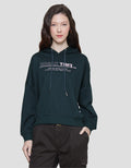 Cardinal Girl Hoodie Word Print Sweater Wanita