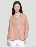 Cardinal Girl Soft Stripe Kemeja Wanita