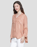 Cardinal Girl Soft Stripe Kemeja Wanita