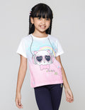 Little M Ombre Cat Kaos Anak Perempuan