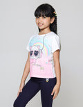 Little M Ombre Cat Kaos Anak Perempuan