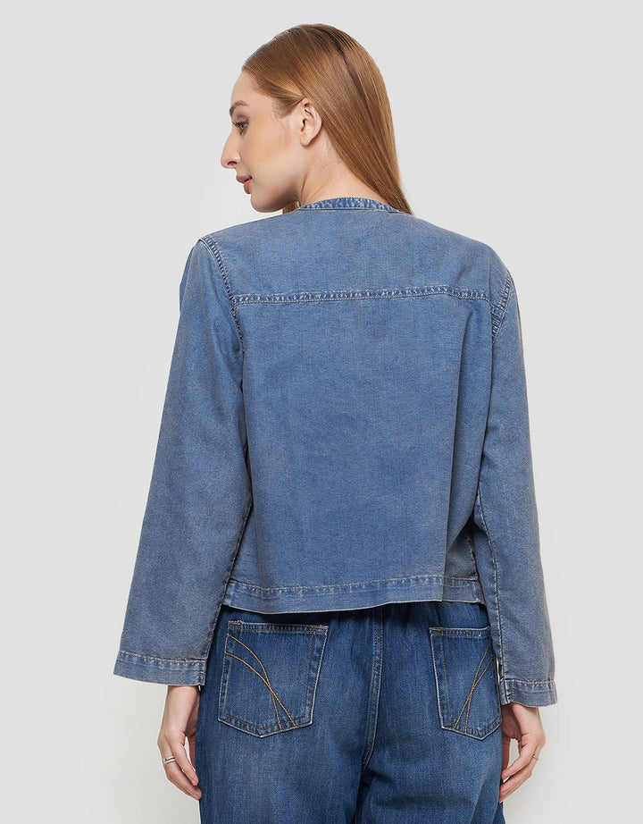 Geela Olivia Two Set Medium Wash Denim