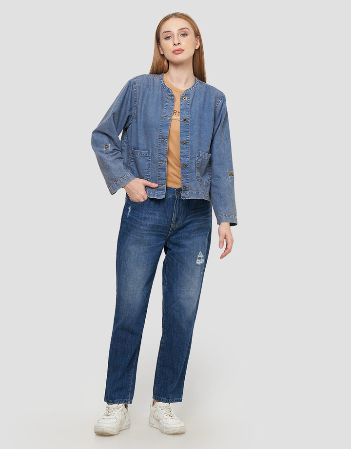 Geela Olivia Two Set Medium Wash Denim