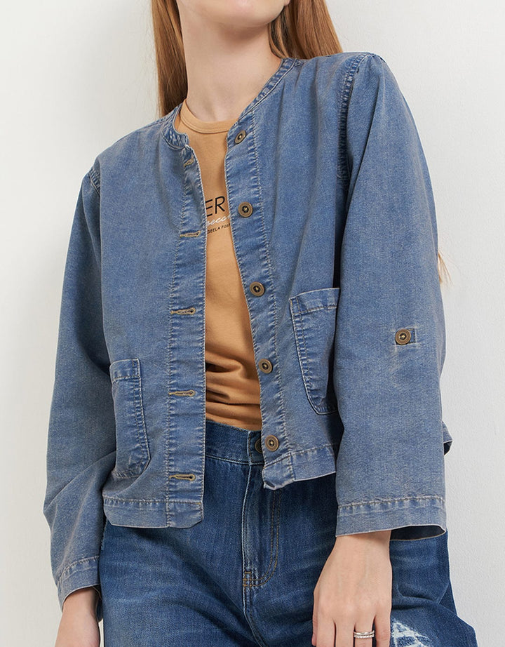 Geela Olivia Two Set Medium Wash Denim