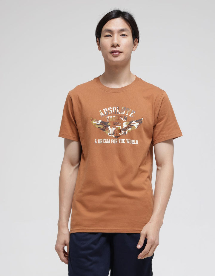 T Zone Short Sleeve T-Shirt Army Absolute Freedom