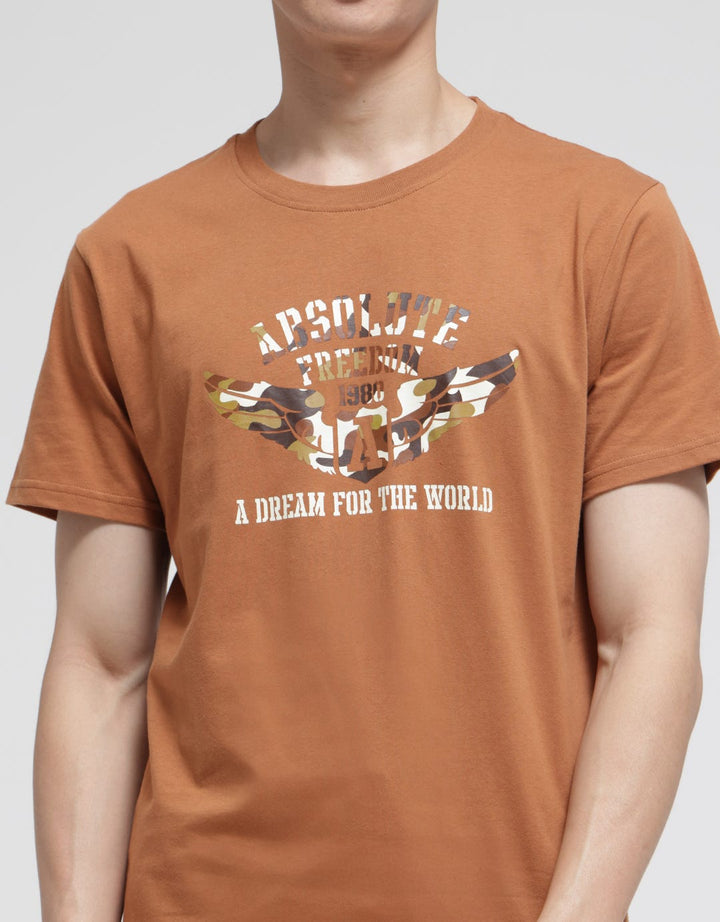 T Zone Short Sleeve T-Shirt Army Absolute Freedom