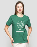 Nevada Life Begins Casual Print Kaos Wanita