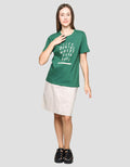 Nevada Life Begins Casual Print Kaos Wanita