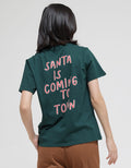 Nevada Santa Coming To Town Kaos Wanita