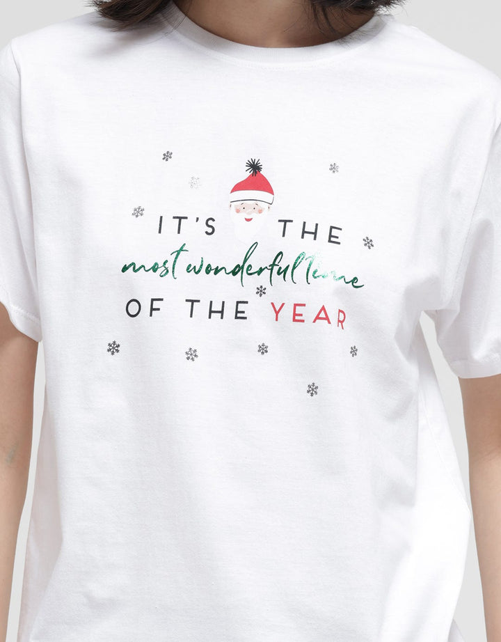 Nevada Wonderful Time Xmas Kaos Wanita