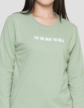 Nevada Kaos Lengan Panjang Wanita Print You Are What You Wear