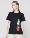 Nevada Anime Hello Kaos Lengan Pendek Wanita