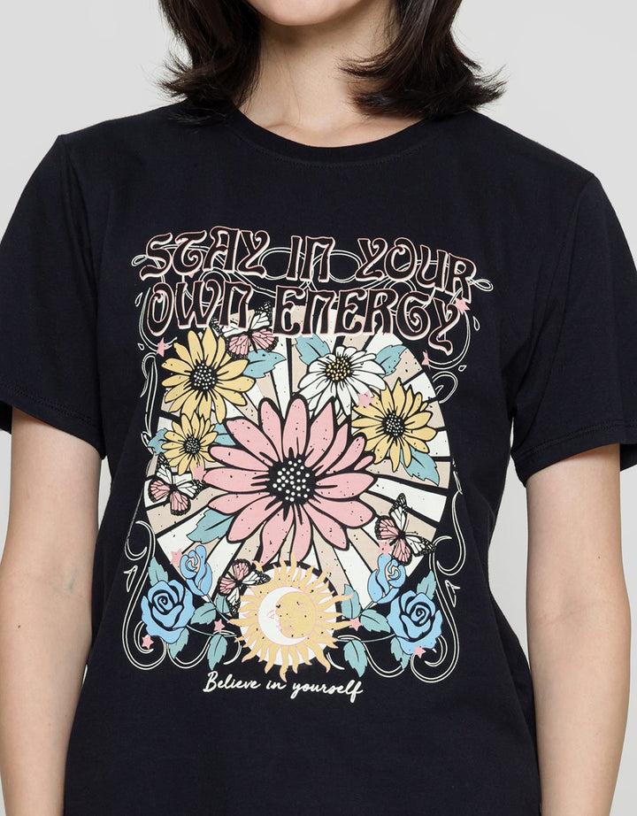 Nevada Stay In Your Own Energy Kaos Wanita