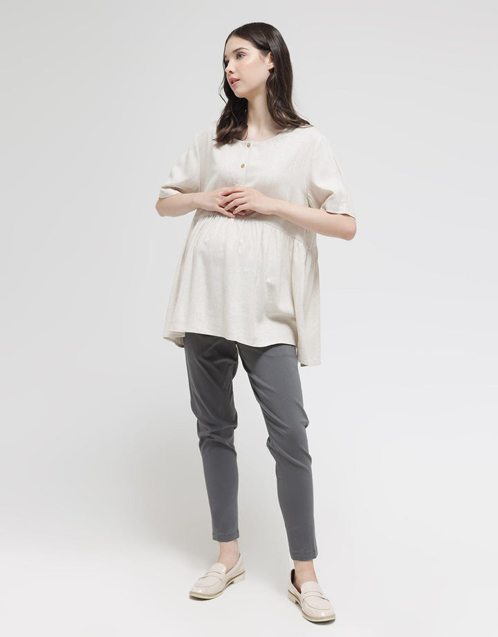 Connexion Mom Front Button Rami Blouse Wanita