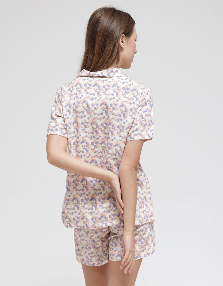 Nevada Short Sleeve Pyjama Shorts Dots