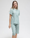 Nevada Short Sleeve Pajama Capri Triple Bird