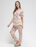 St. Yves Short Sleeve Pyjama Pants Wave Lines