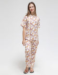 St. Yves Short Sleeve Pyjama Pants Wave Lines