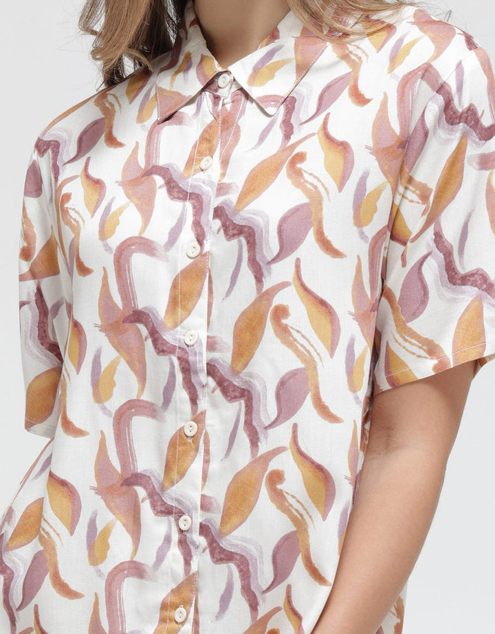 St. Yves Short Sleeve Pyjama Pants Wave Lines