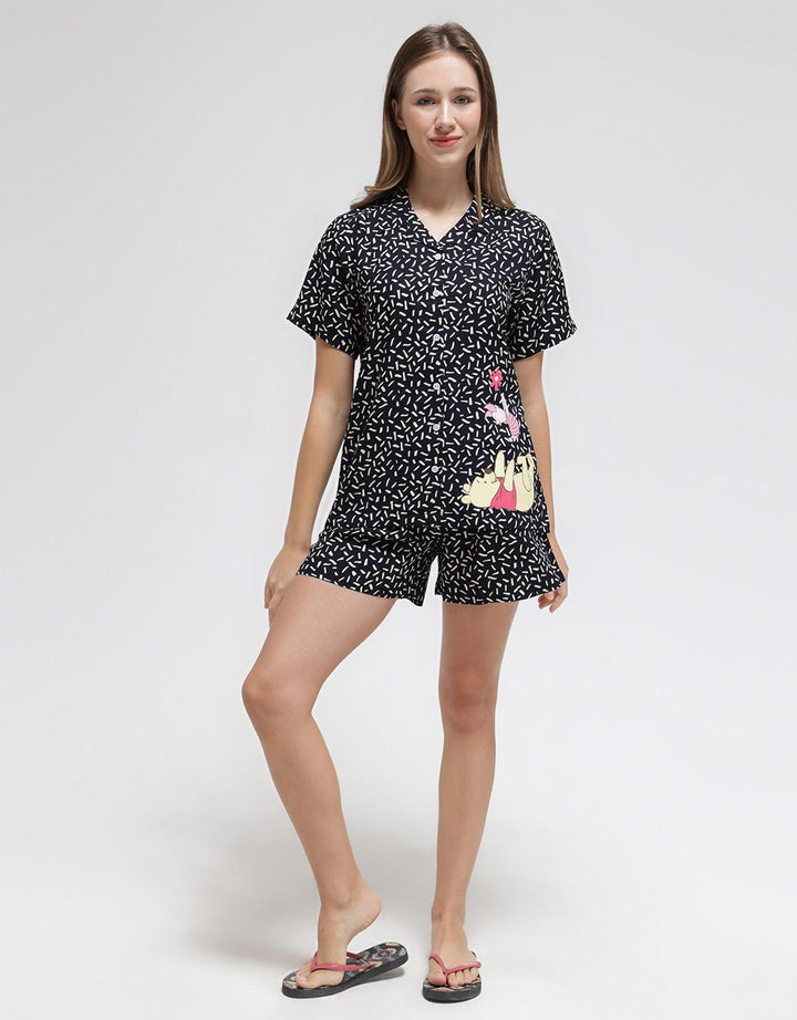 Disney Short Sleeve Pyjama Shorts Confetti Pooh