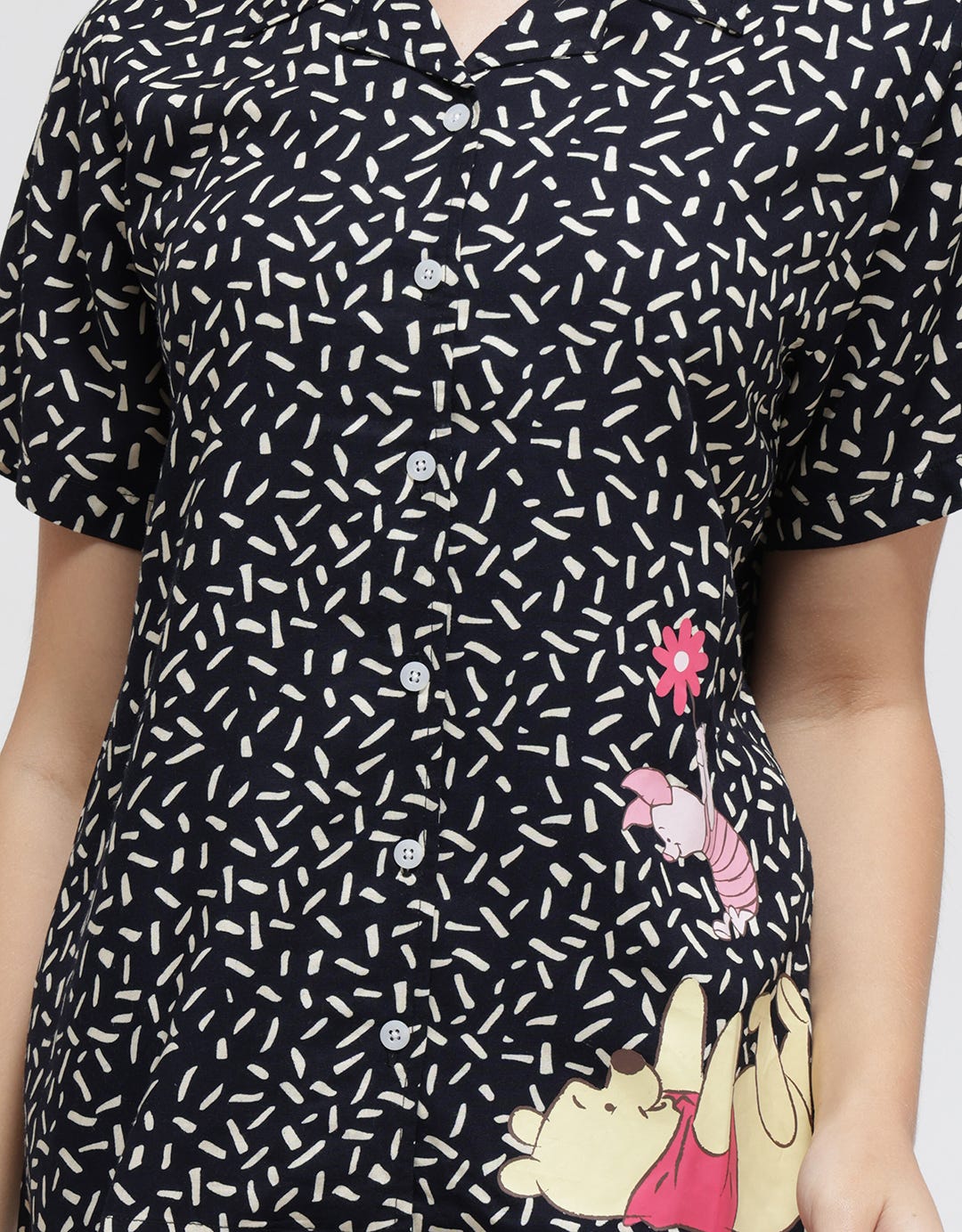 Disney Short Sleeve Pyjama Shorts Confetti Pooh