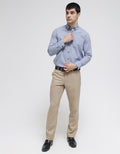 Stanley Adams Long Sleeve Shirt Slim Dobby Filafil Slub Cvc