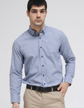 Stanley Adams Long Sleeve Shirt Slim Dobby Filafil Slub Cvc
