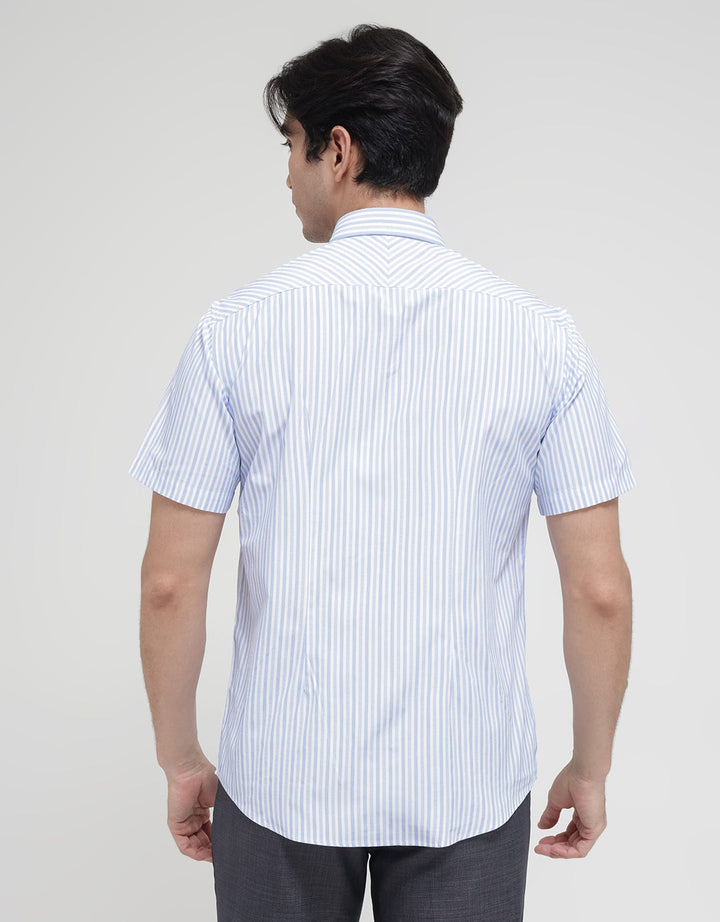 Stanley Adams Short Sleeve Shirt Slim Stripe