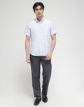 Stanley Adams Short Sleeve Shirt Slim Stripe