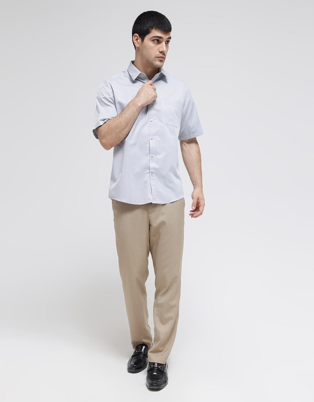 Cole textured Wajik Kemeja Formal Pria